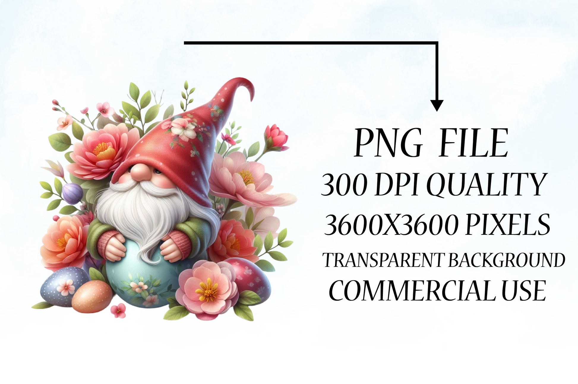 Easter Eggshell Gnome Clipart Bundle - CraftNest - Digital Crafting and Art
