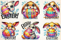 Easter Bunny Clipart Bundle 1 - CraftNest - Digital Crafting and Art