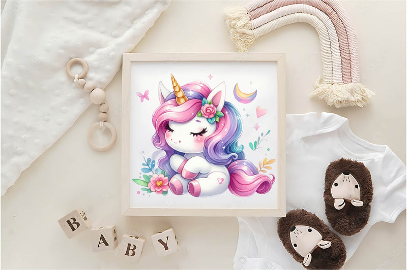 Baby Unicorn Clipart Bundle - CraftNest - Digital Crafting and Art