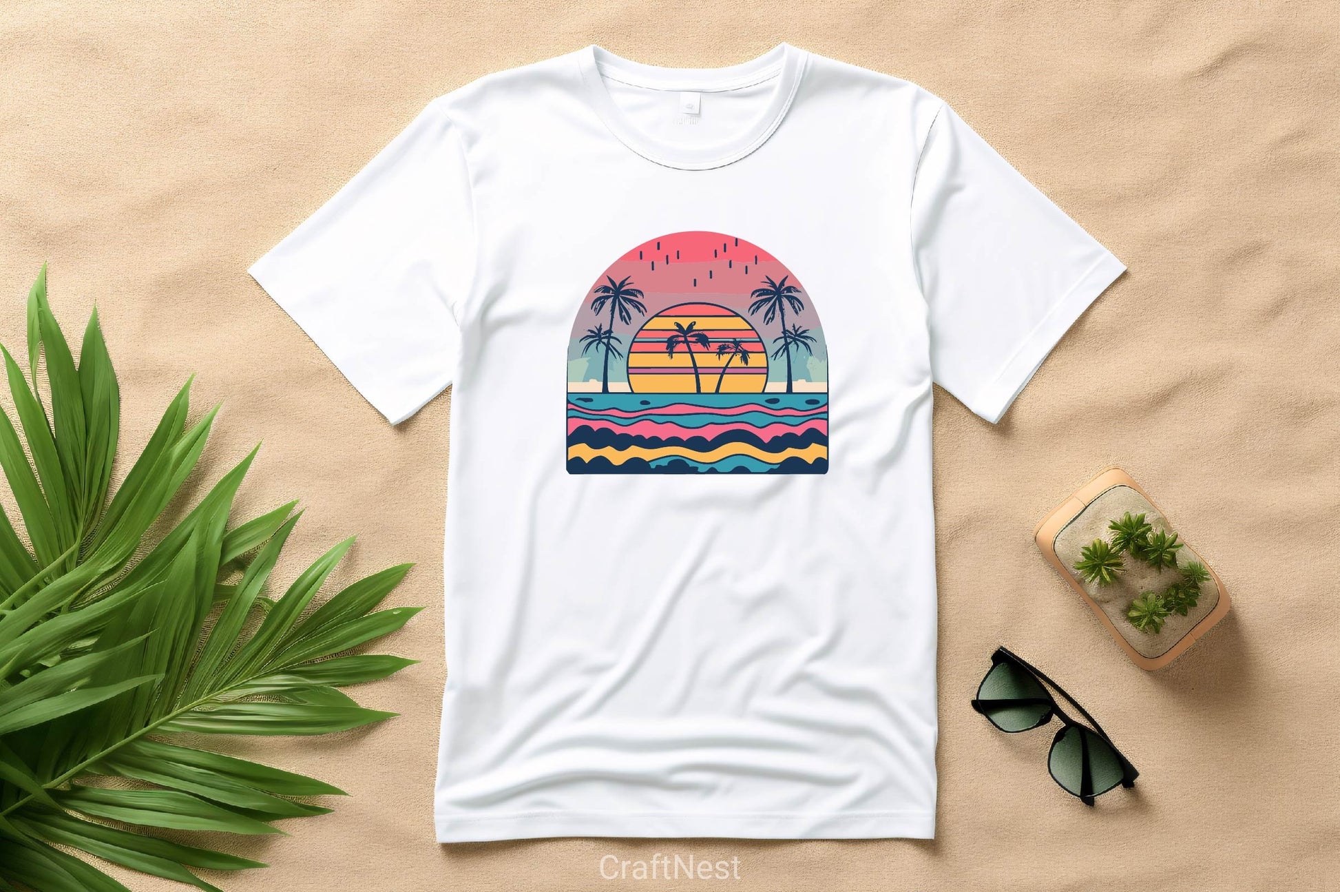 Retro Sunset SVG Bundle - CraftNest - Digital Crafting and Art