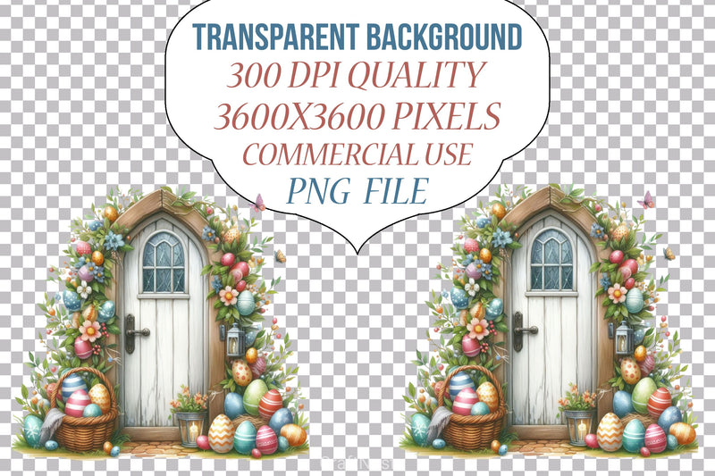 Easter Door Clipart Bundle - CraftNest - Digital Crafting and Art