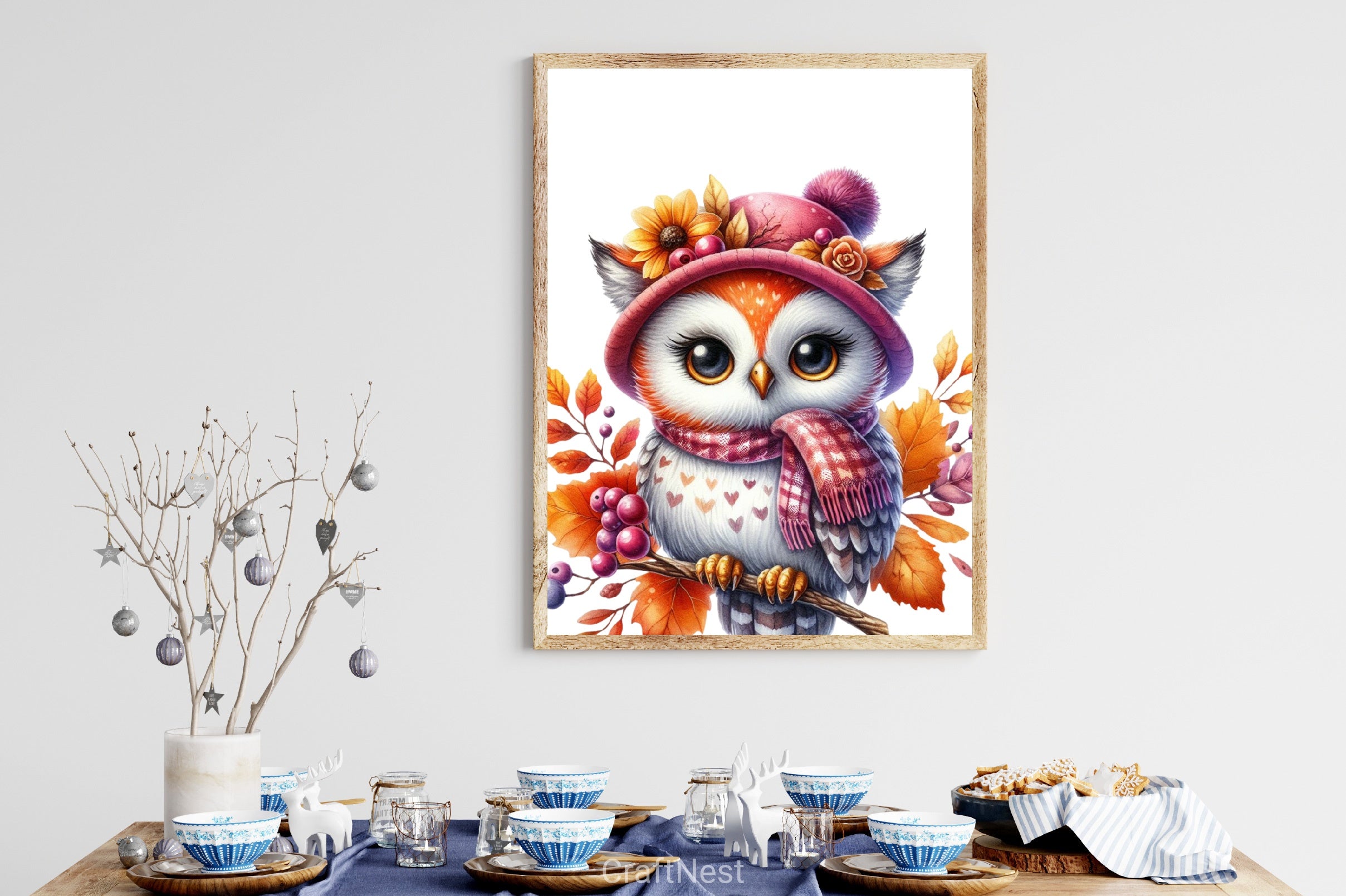 Fall Owl Clipart Bundle - CraftNest - Digital Crafting and Art