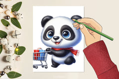Cute Baby Panda Clipart Bundle - CraftNest - Digital Crafting and Art