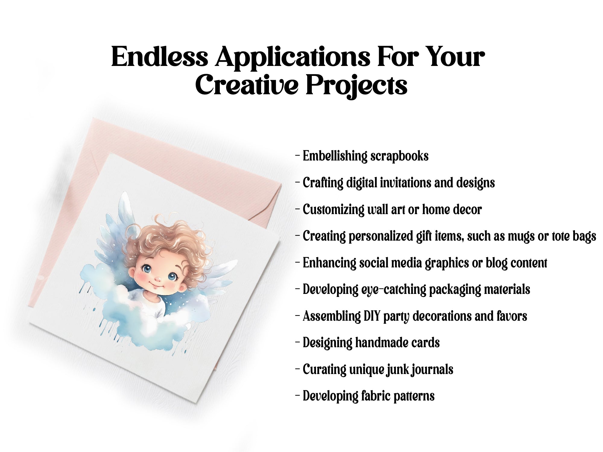 Cute Angels Clipart - CraftNest