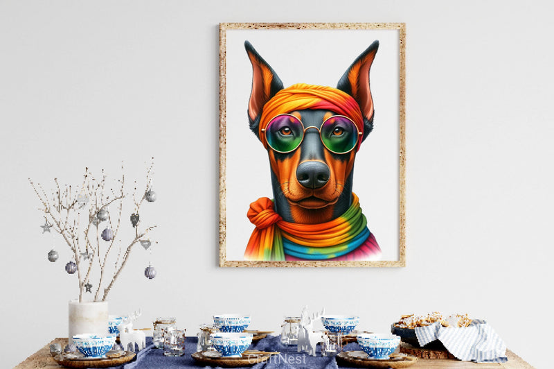 Hippie Dog Clipart Bundle 2 - CraftNest - Digital Crafting and Art