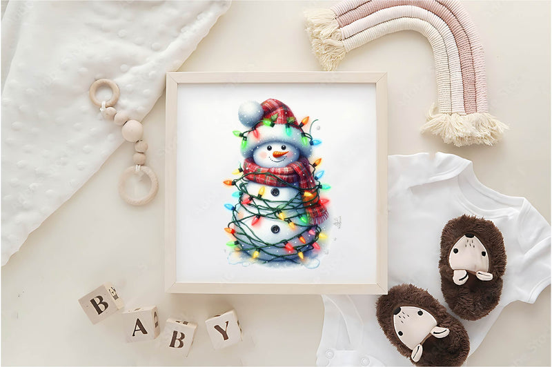 Cute Snowman Clipart Bundle 1 - CraftNest - Digital Crafting and Art