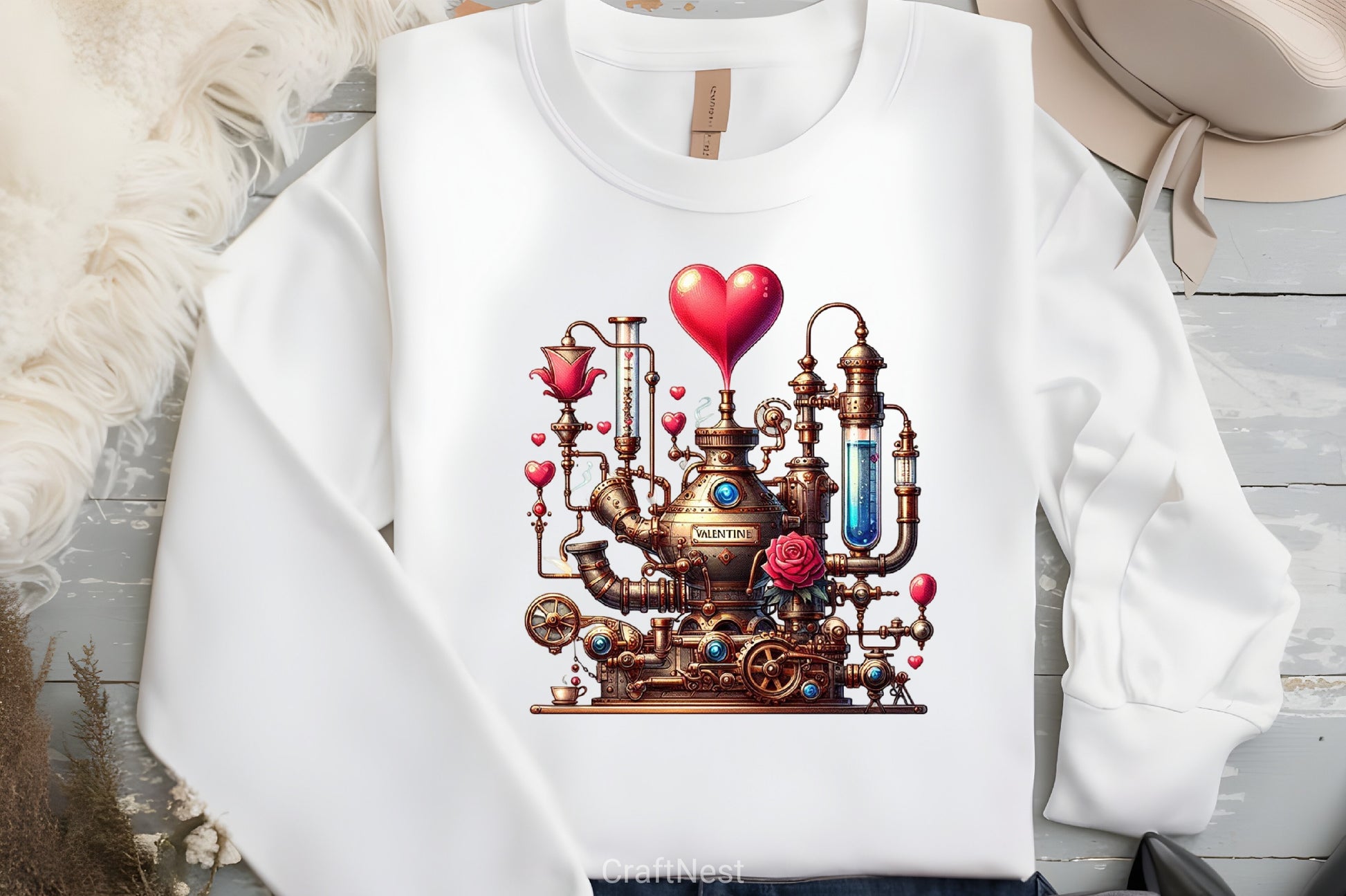 Valentine Steampunk Clipart Bundle - CraftNest - Digital Crafting and Art