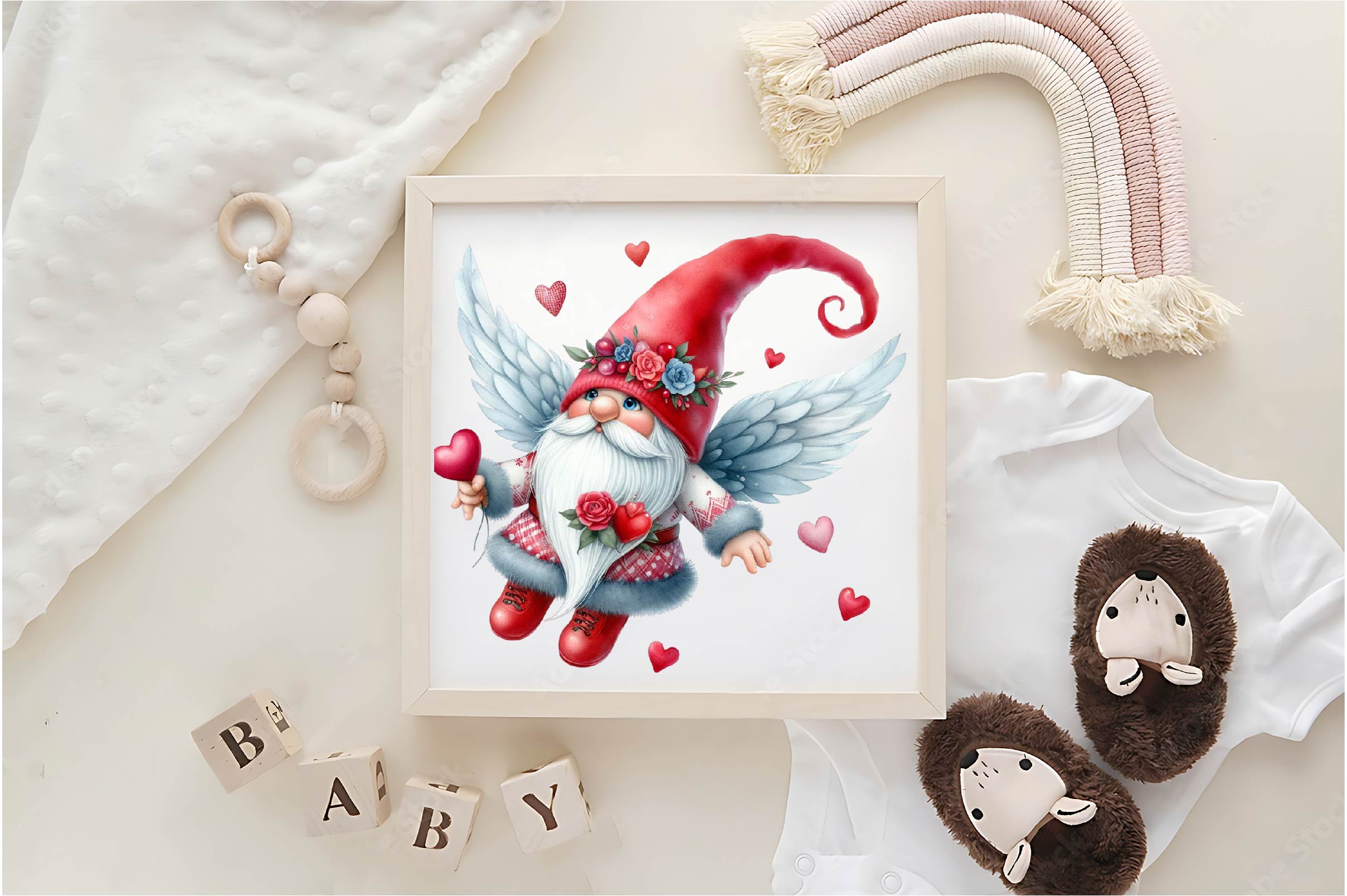 Flying Gnome Clipart Bundle - CraftNest - Digital Crafting and Art