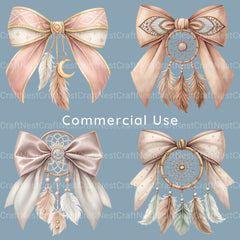 Dreamcatcher Bows Clipart Bundle - CraftNest - Digital Crafting and Art