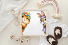 Easter Peeking Out Clipart Bundle - CraftNest - Digital Crafting and Art