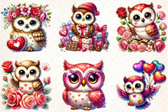 Valentine Owl Clipart Bundle - CraftNest - Digital Crafting and Art