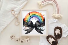 Watercolour Rainbow Ribbon Clipart Bundle - CraftNest - Digital Crafting and Art