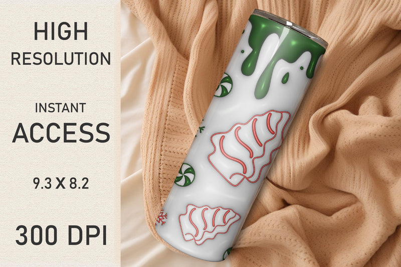 3D Inflated Christmas Tumbler Bundle 3 - CraftNest - Digital Crafting and Art