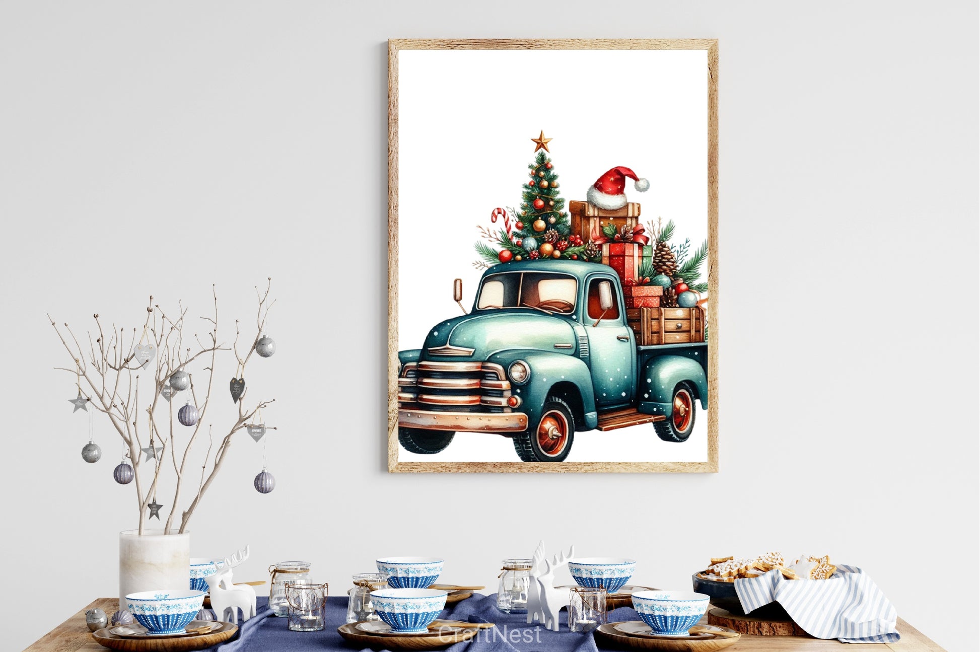 Christmas Truck Clipart Bundle 8 - CraftNest - Digital Crafting and Art