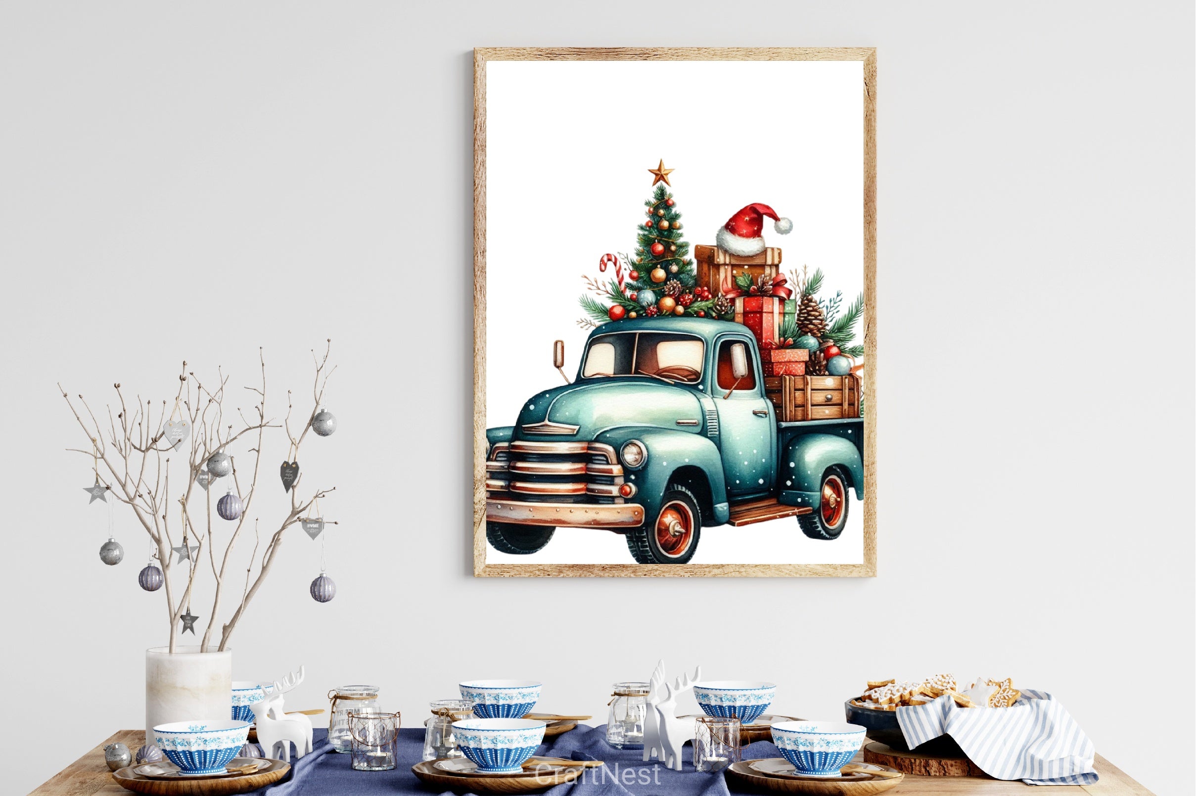 Christmas Truck Clipart Bundle 8 - CraftNest - Digital Crafting and Art