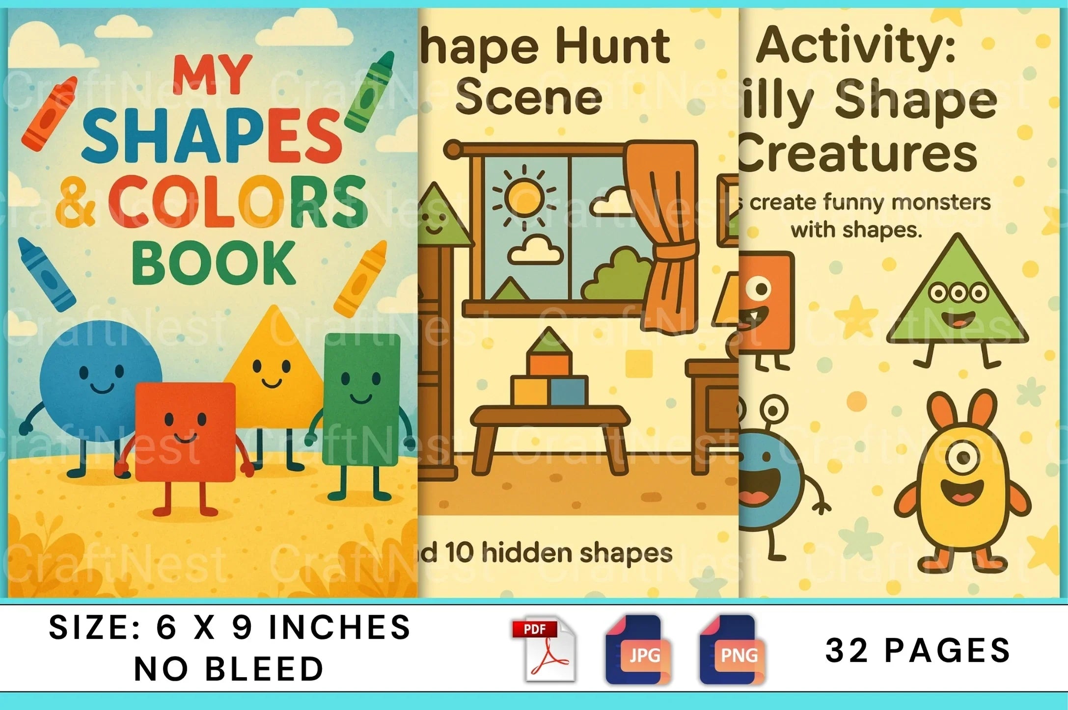 My Shapes and Colors Book - CraftNest - Digital Crafting and Art