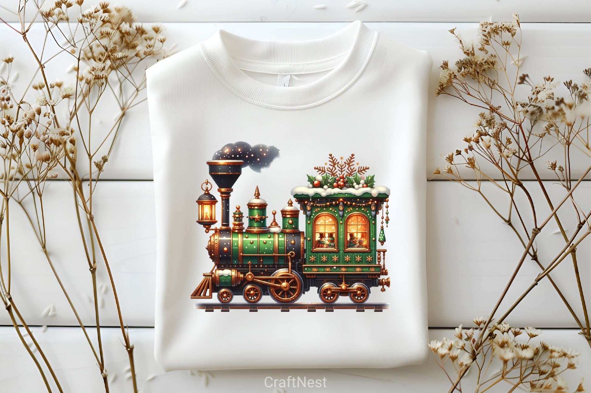 Christmas Train Clipart Bundle 6 - CraftNest - Digital Crafting and Art