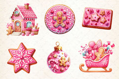 Gingerbread House Cookies Clipart Bundle - CraftNest - Digital Crafting and Art