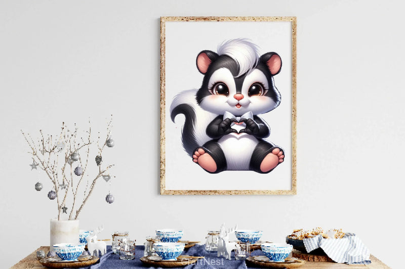 Lovely Animals Heart Shaped Clipart Bundle - CraftNest - Digital Crafting and Art