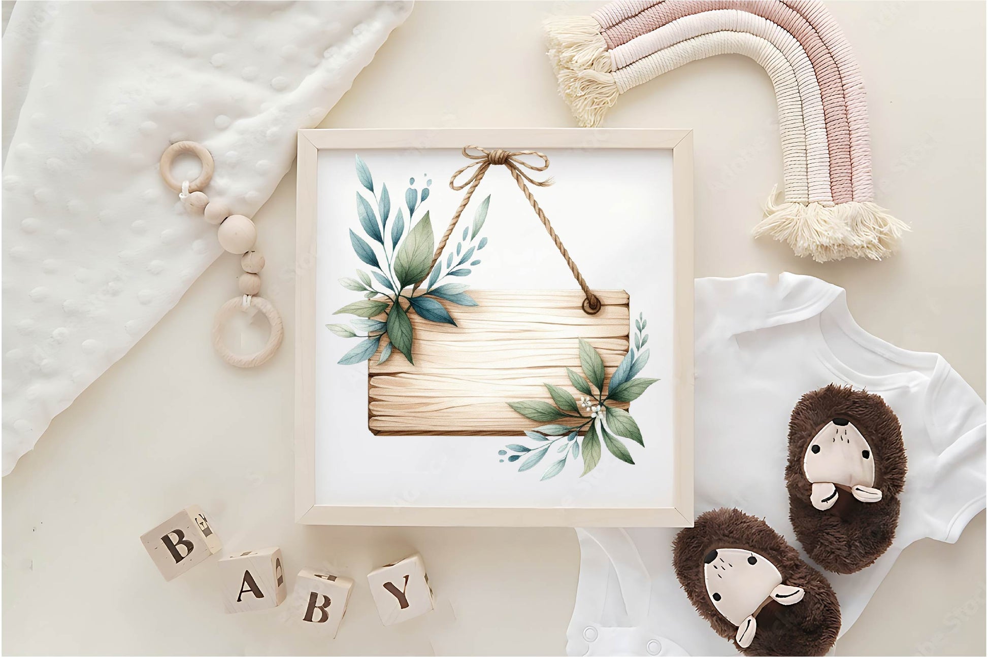 Floral Wood Signs Clipart Bundle - CraftNest - Digital Crafting and Art