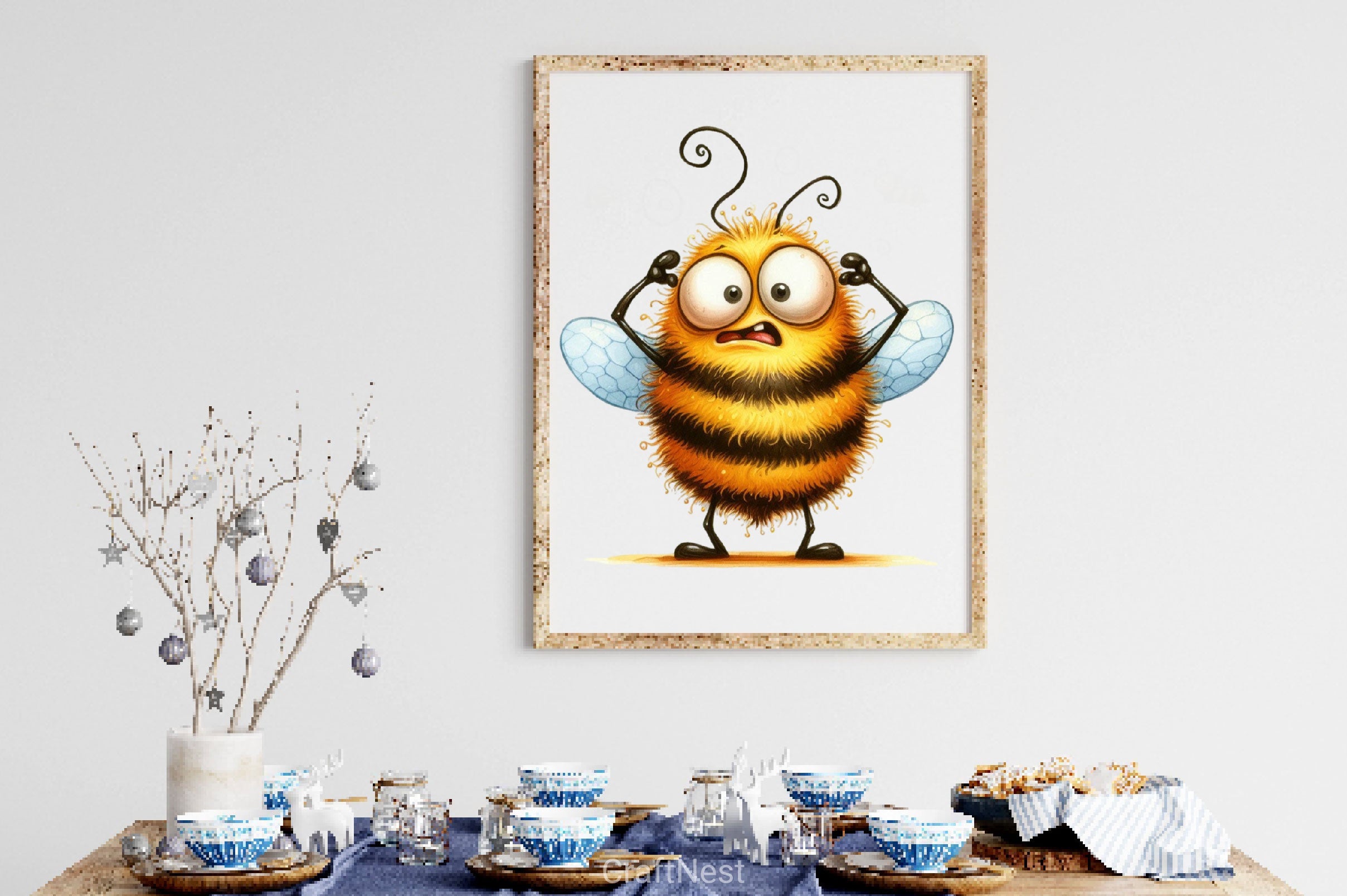 Funny Bee Clipart Bundle 3 - CraftNest - Digital Crafting and Art