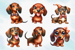 Adorable And Funny Dachshund Clipart Bundle 2 - CraftNest - Digital Crafting and Art