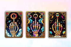 Funny Tarot Card With Skeleton Finger Clipart Bundle - CraftNest - Digital Crafting and Art