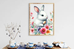 Flower Easter Bunny Clipart Bundle - CraftNest - Digital Crafting and Art