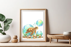 Baby Sea Turtle Corals Clipart Bundle - CraftNest - Digital Crafting and Art