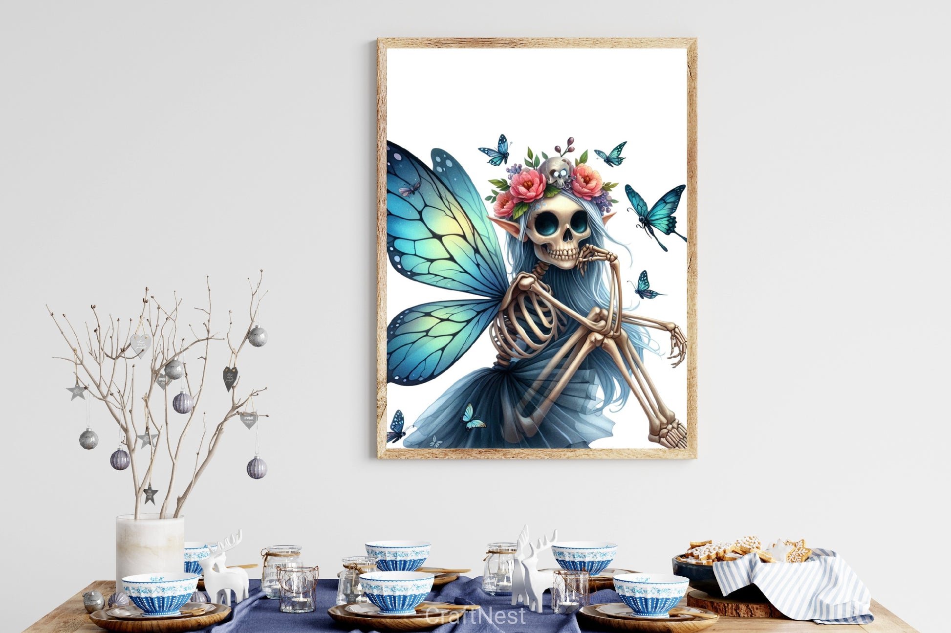 Cute Fairy Skeleton Clipart Bundle - CraftNest - Digital Crafting and Art