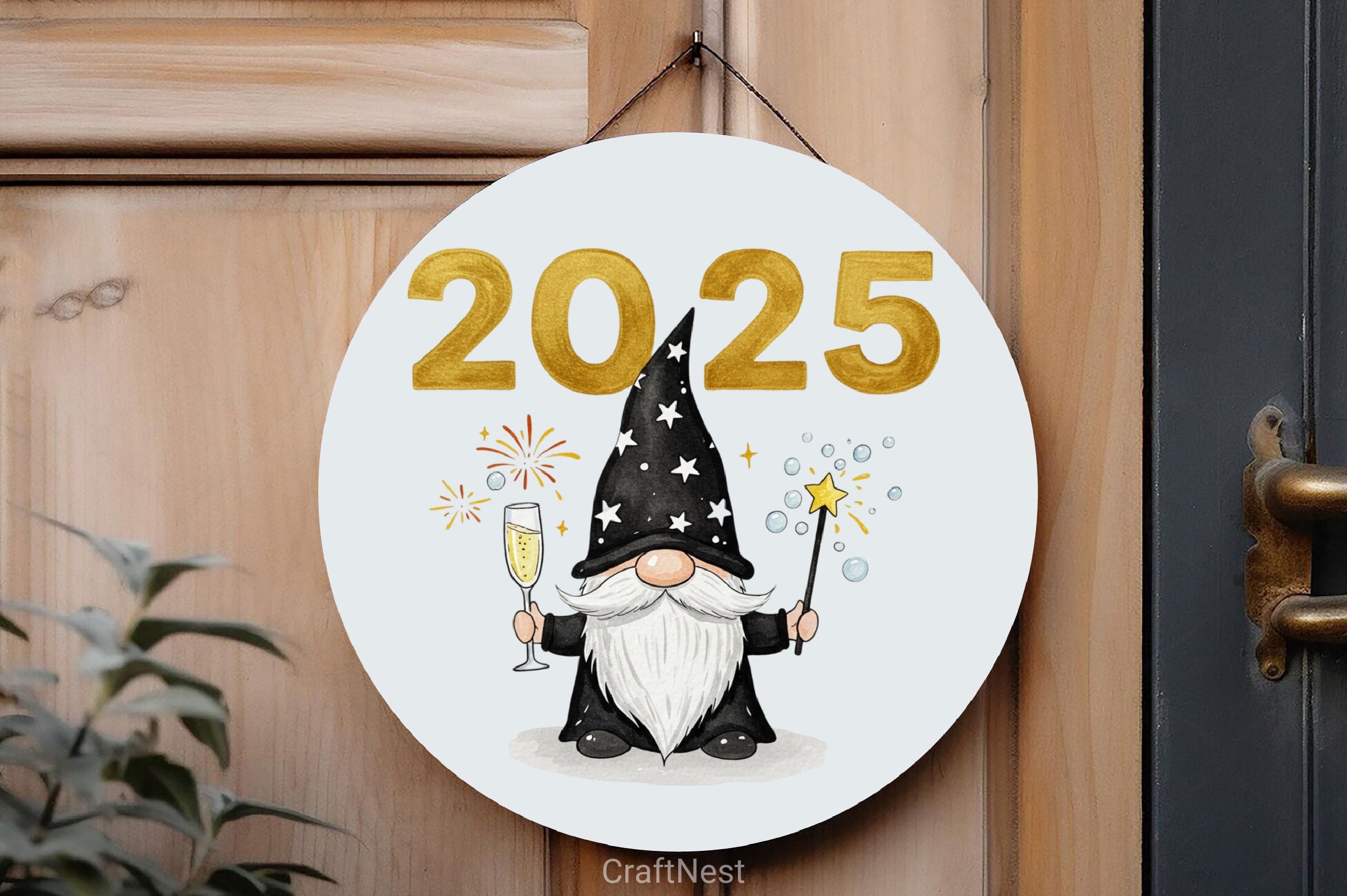 New Year Gnomes 2025 Clipart Bundle 2 - CraftNest - Digital Crafting and Art