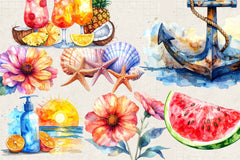 Summer Holiday Clipart - CraftNest - Digital Crafting and Art