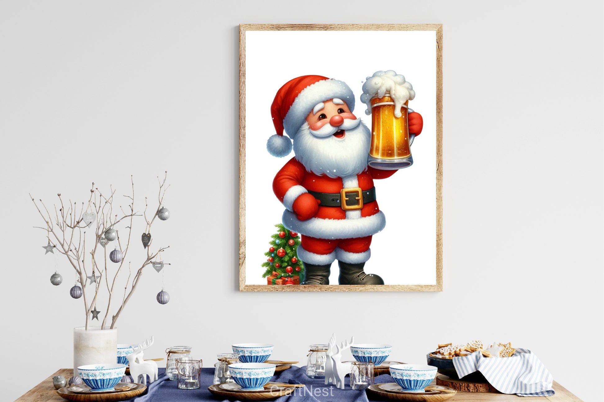 Christmas Santa Beer Mug Clipart Bundle - CraftNest - Digital Crafting and Art