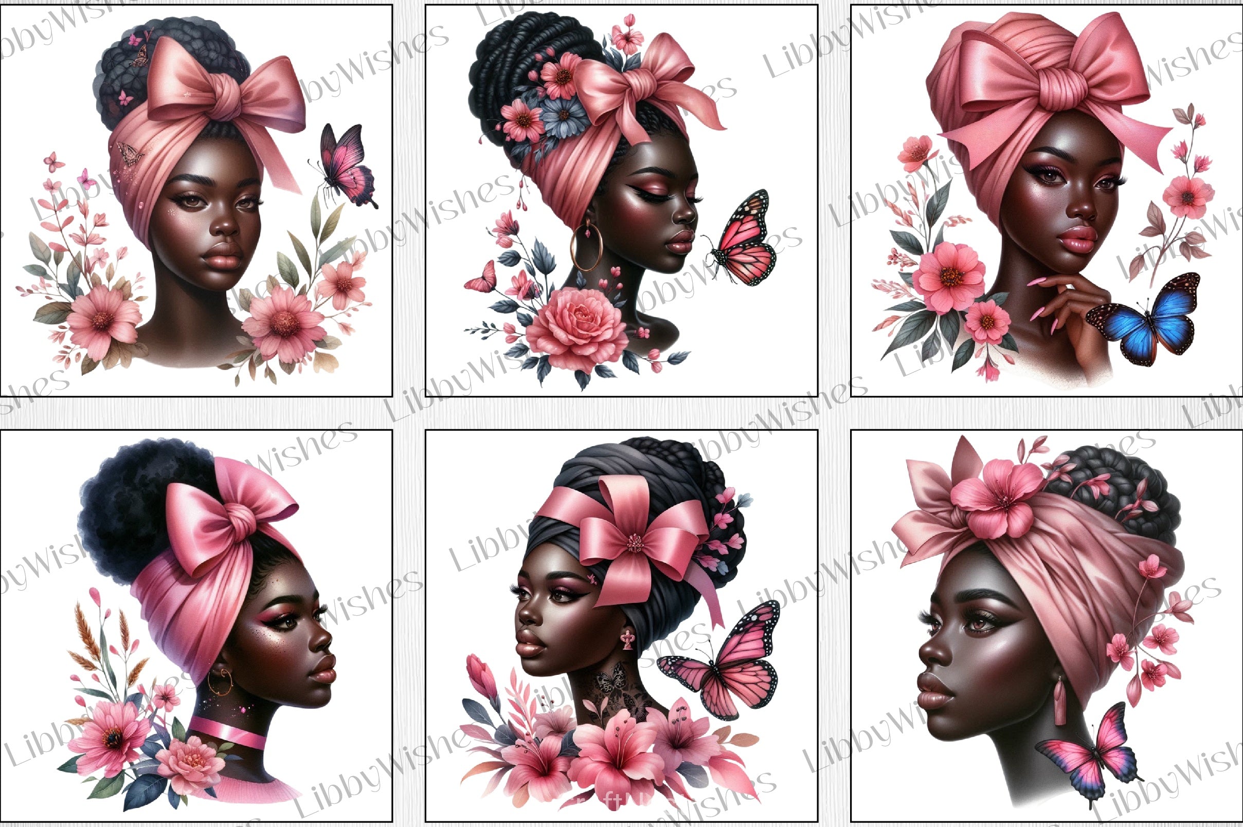 Black Girl Graphics Clipart Bundle - CraftNest - Digital Crafting and Art