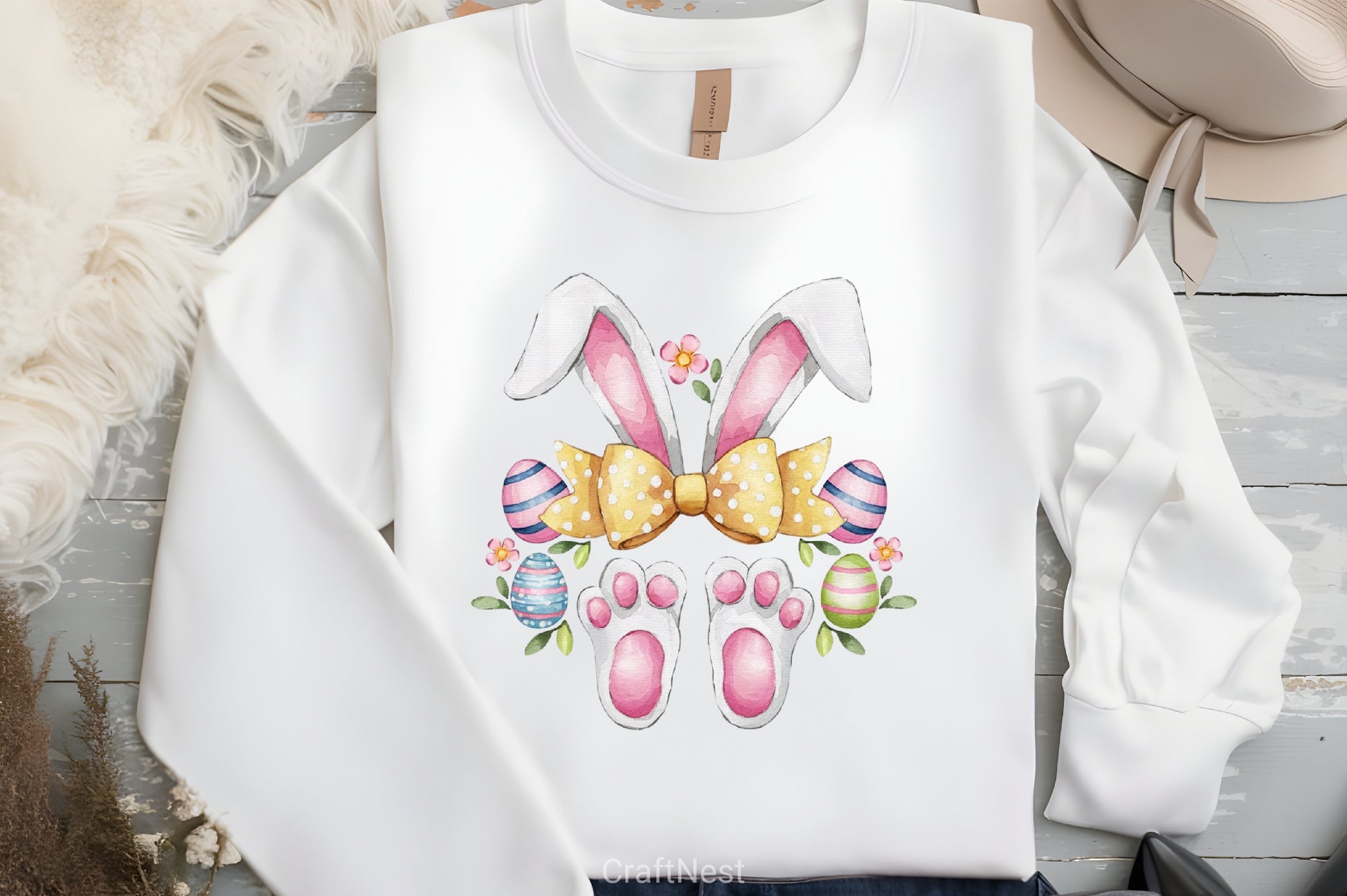 Easter Bunny Rabbit Clipart Bundle - CraftNest - Digital Crafting and Art