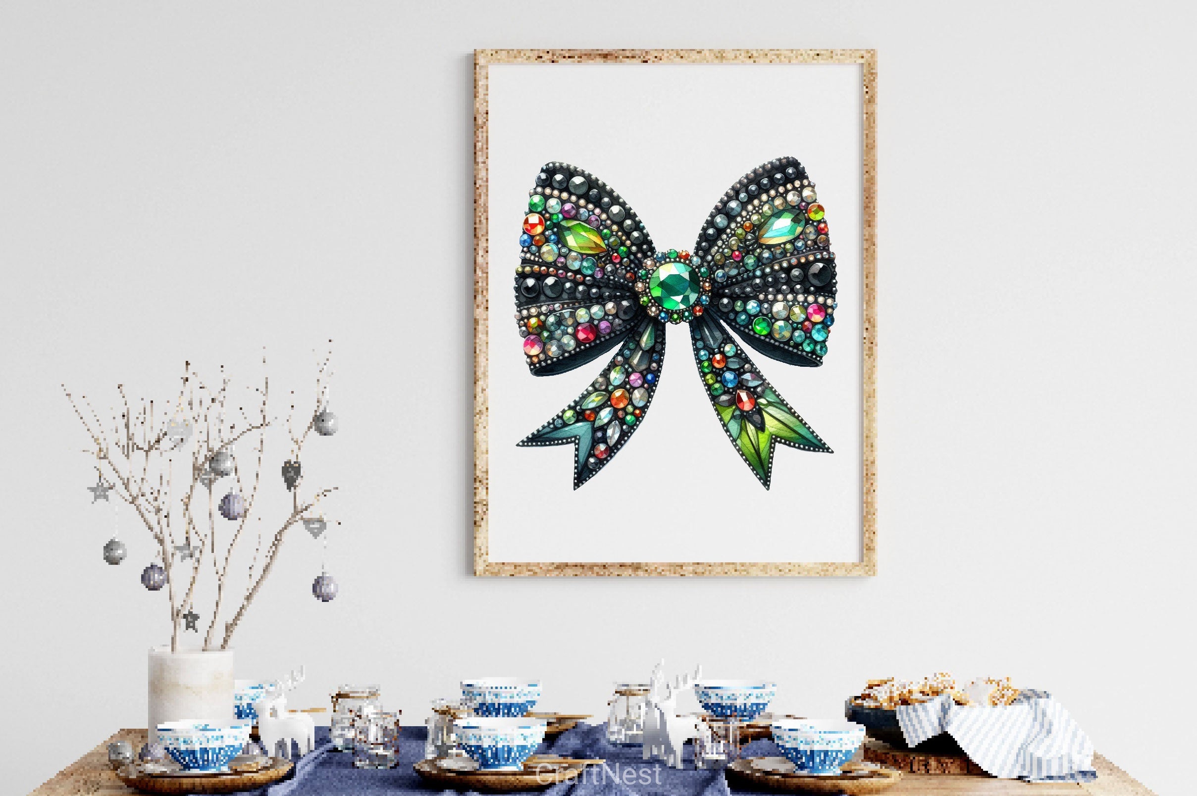 Rhinestone Bow Tie Clipart Bundle 2 - CraftNest - Digital Crafting and Art