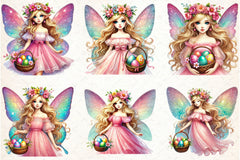 Fairy Easter Girl Clipart Bundle - CraftNest - Digital Crafting and Art