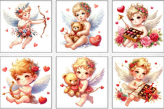 Valentine Cupid Clipart Bundle - CraftNest - Digital Crafting and Art