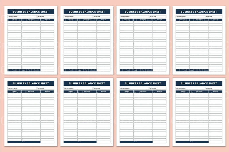 Business Balance Sheet Overview - CraftNest - Digital Crafting and Art