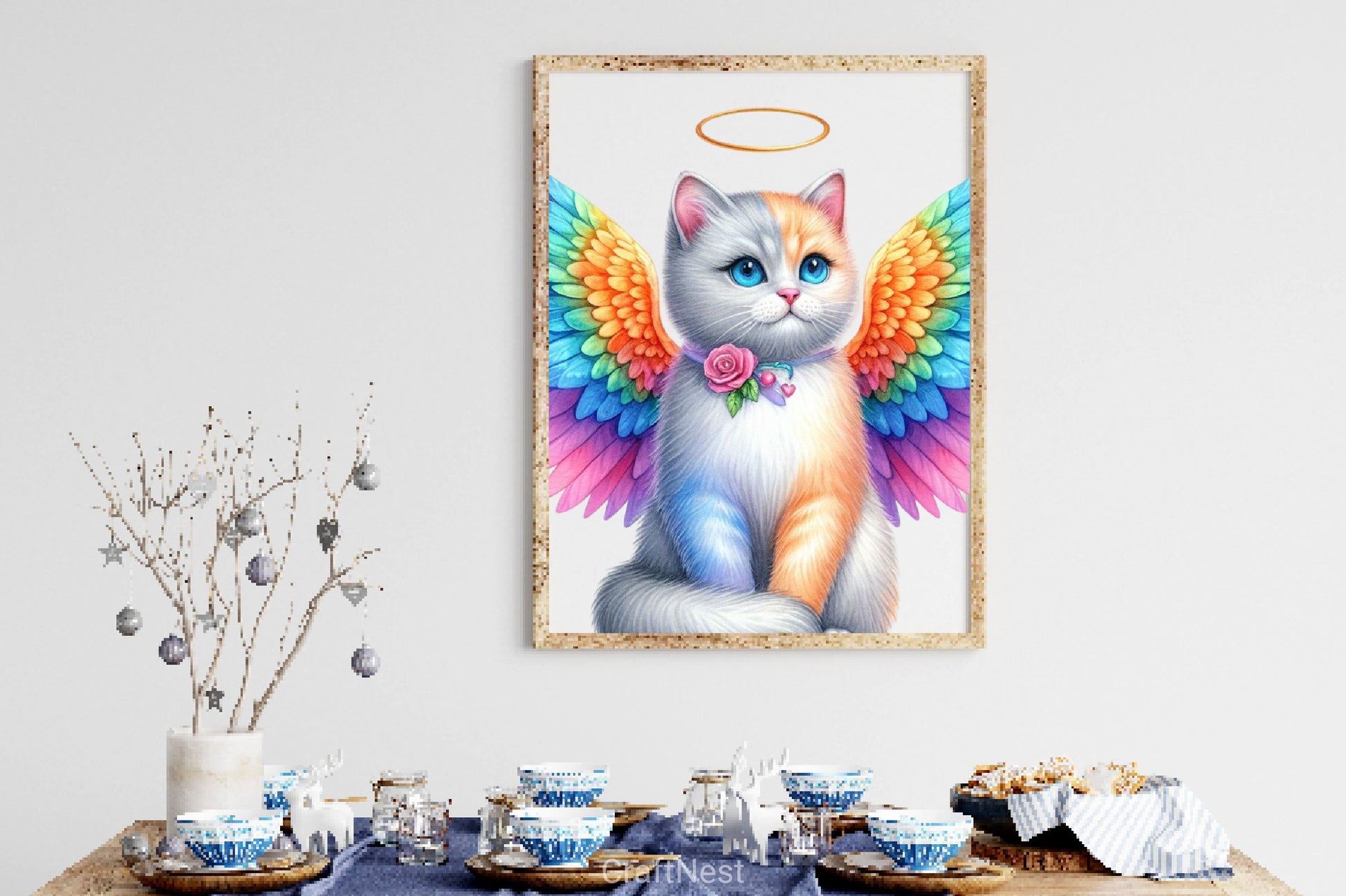 Cat With Angel Wings Clipart Bundle - CraftNest - Digital Crafting and Art