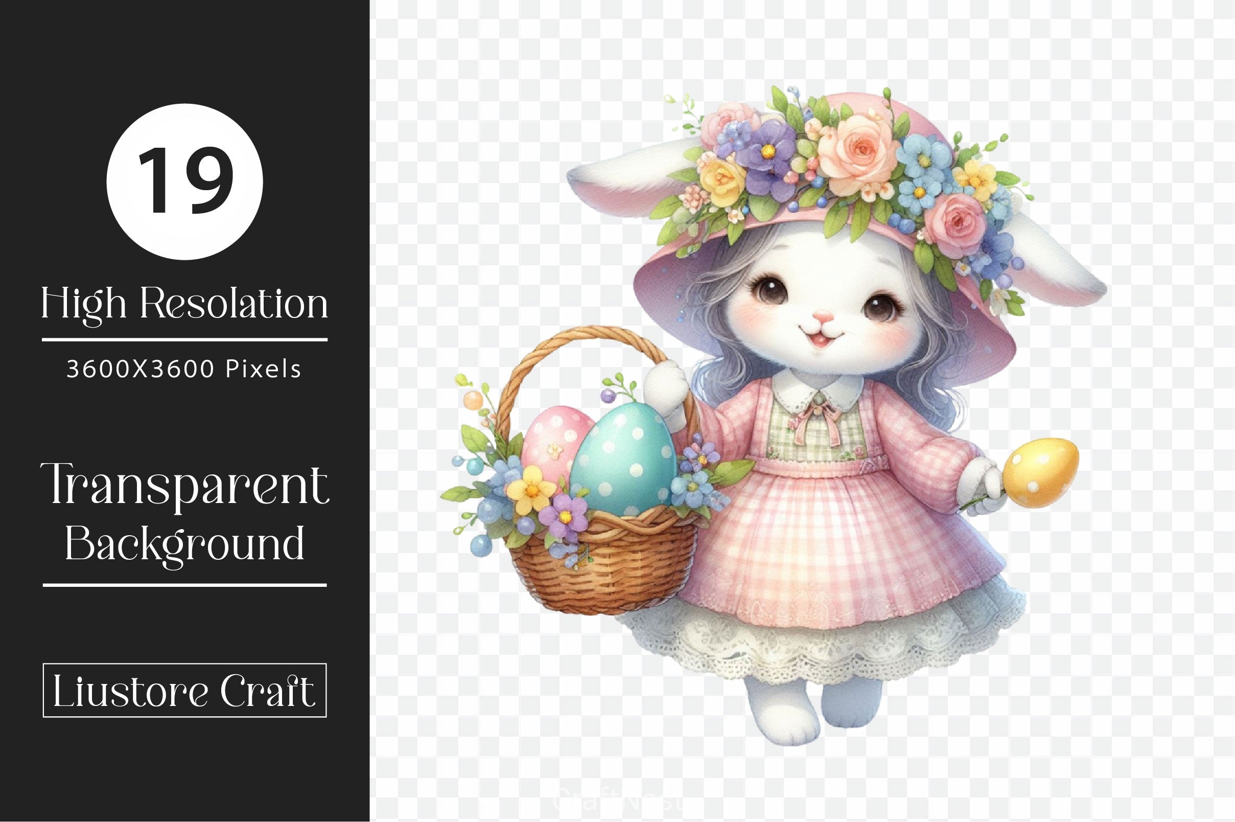 Easter Girls Clipart Bundle 3 - CraftNest - Digital Crafting and Art