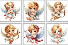 Valentine Cupid Clipart Bundle 1 - CraftNest - Digital Crafting and Art