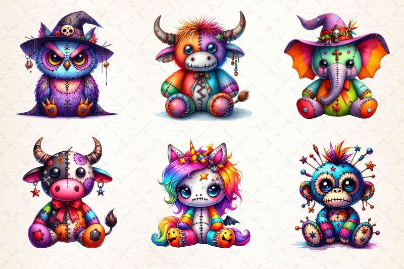 Halloween Voodoo Animal Doll Clipart Bundle - CraftNest - Digital Crafting and Art