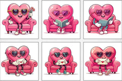 Valentine Heart Character Clipart Bundle - CraftNest - Digital Crafting and Art