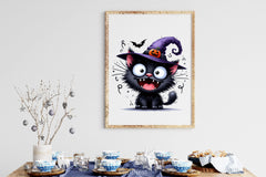 Halloween Black Cats Halloween Clipart Bundle - CraftNest - Digital Crafting and Art