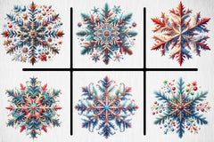 Snowflake Clipart Bundle - CraftNest - Digital Crafting and Art