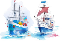 Ship Clipart Bundle - CraftNest - Digital Crafting and Art