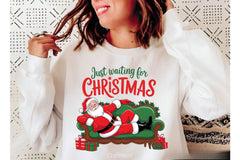 Just Waiting For Christmas Retro Pin Clipart Bundle - CraftNest - Digital Crafting and Art
