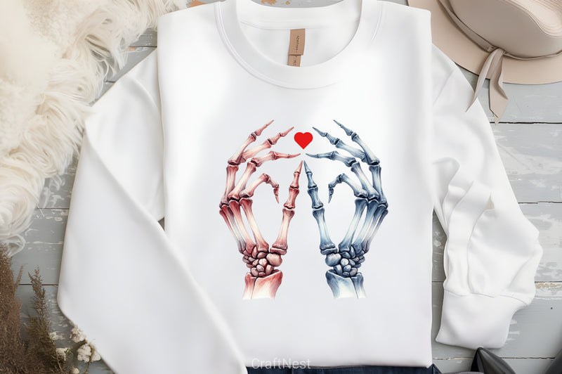 Valentine's Day Skeleton Clipart Bundle - CraftNest - Digital Crafting and Art