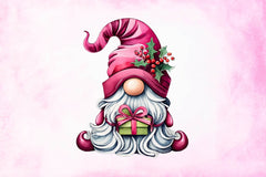 Pink Christmas Gnome Steal Clipart Bundle - CraftNest - Digital Crafting and Art